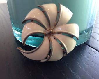 Totally Vintage White Brooch
