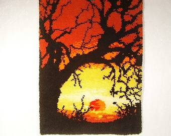 pop art design wall carpet runner carpet hand-knotted