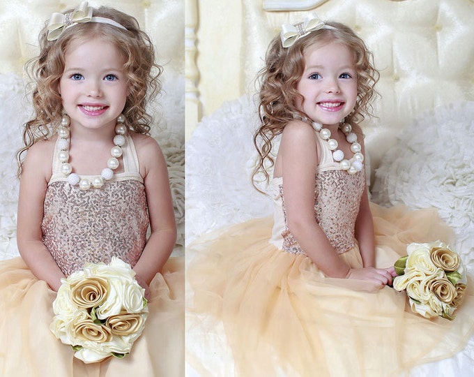 Turquoise Baby Girls Tulle and Sequine Dress, PICK COLOR: Turquoise, Royal Blue, Red, Pink, Champagne, Aqua