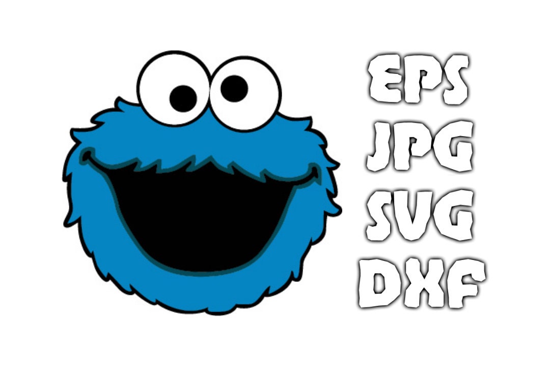 Cookie Monster logo SVG - Vector Design in Svg Eps Dxf Jpeg Format ...