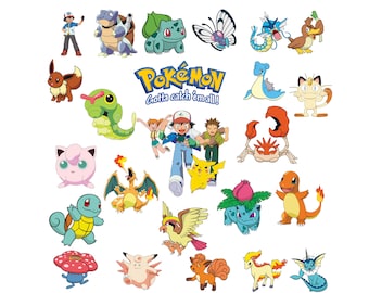 All in one | Pokemon svg,png,jpg,eps for Print/Silhouette Cameo/Cricut and Many More