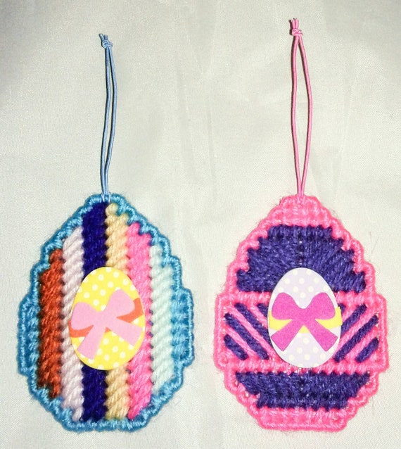 Easter Eggs Ornaments Home Decor Canvas Ornaments Plastic