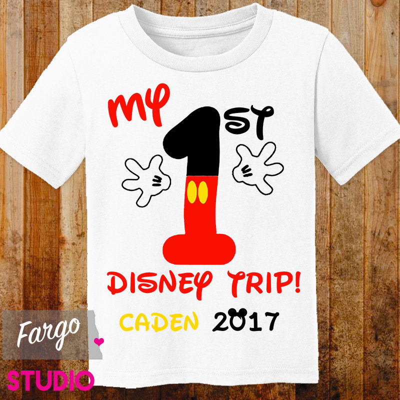 My 1st Disney Trip Personalized First Disney Trip Shirt