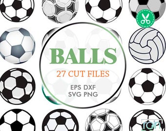 Soccer Ball Svg, Ball Svg, Soccer Svg Files, Soccer Clipart, Soccer Decal, Sports Svg Files, Sports Balls Svg, Svg Files For Silhouette
