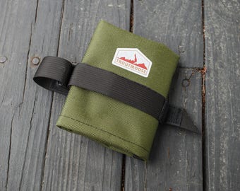 Bicycle Tool Roll for Saddle Rails - Olive Drab