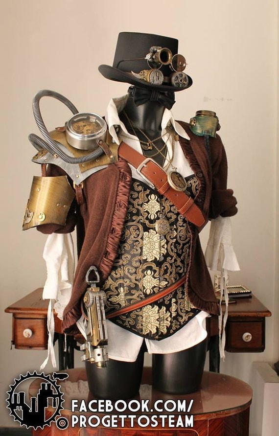 Steampunk Fantasy Medieval armor shoulder Cosplay by ProgettoSteam steampunk buy now online