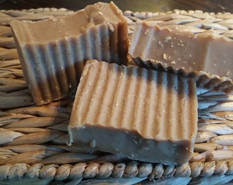 Handcrafted Raw Goat Milk Soap **Oatmeal Milk and Honey**