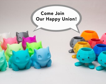 grand opening, limited sale, pokemon planter, bulbasaur planter, oddish planter, monster pot, kids gift