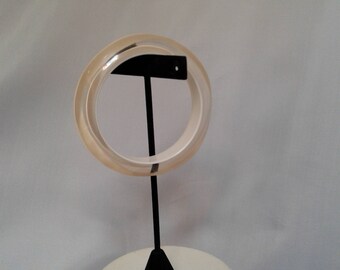 Clear Acrylic Abstract Bracelet champagne plastic bangle