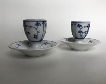 Blue and White Candle Holders