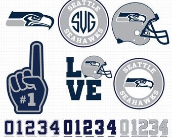 Seatle Seahawks- Cuttable Design Files (SVG, EPS, JPG) For Silhouette Studio, Cricut Design Space, Cutting Machines,Instant Downlo