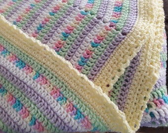 CROCHET PATTERN and CHART: Swirl-3 Baby Blanket