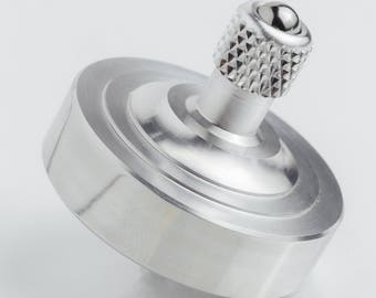 Precision spinning top & anti-stress ball - Fidget Toy for relaxing anywhere. Metal Spinning Top. EDC gadget. Aluminum RollSpin