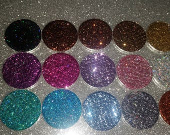 15 pressed glitter eyeshadow palette