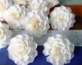 10 Dahlias Sola Wood Diffuser Flowers 8 cm Dia.