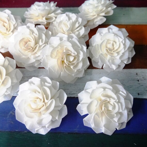 10 Dahlias Sola Wood Diffuser Flowers 8 cm Dia.