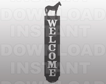 Horse SVG File,Wecome svg File,FFA 4-H Livestock svg File -Commercial & Personal Use- Vector Art SVG for Cricut,Silhouette Cameo,vinyl cut