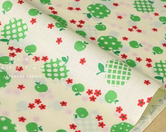 Japanese Fabric Atsuko Matsuyama Fancy Apple - green - 50cm