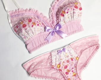 Light Pink Sailor Moon Panty - Pick Your Size - LIMITED EDITION - Handmade Vegan Bridal