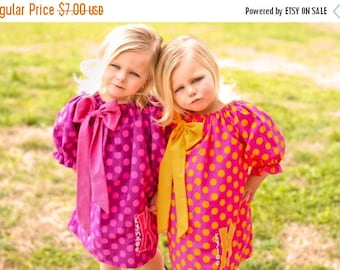 Girls Long Sleeve Lace Bib Collar Peasant Dress Crimson Brown & Cream main image 0