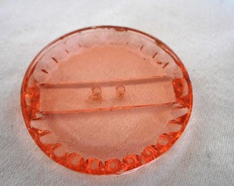 Pink glass button | Etsy