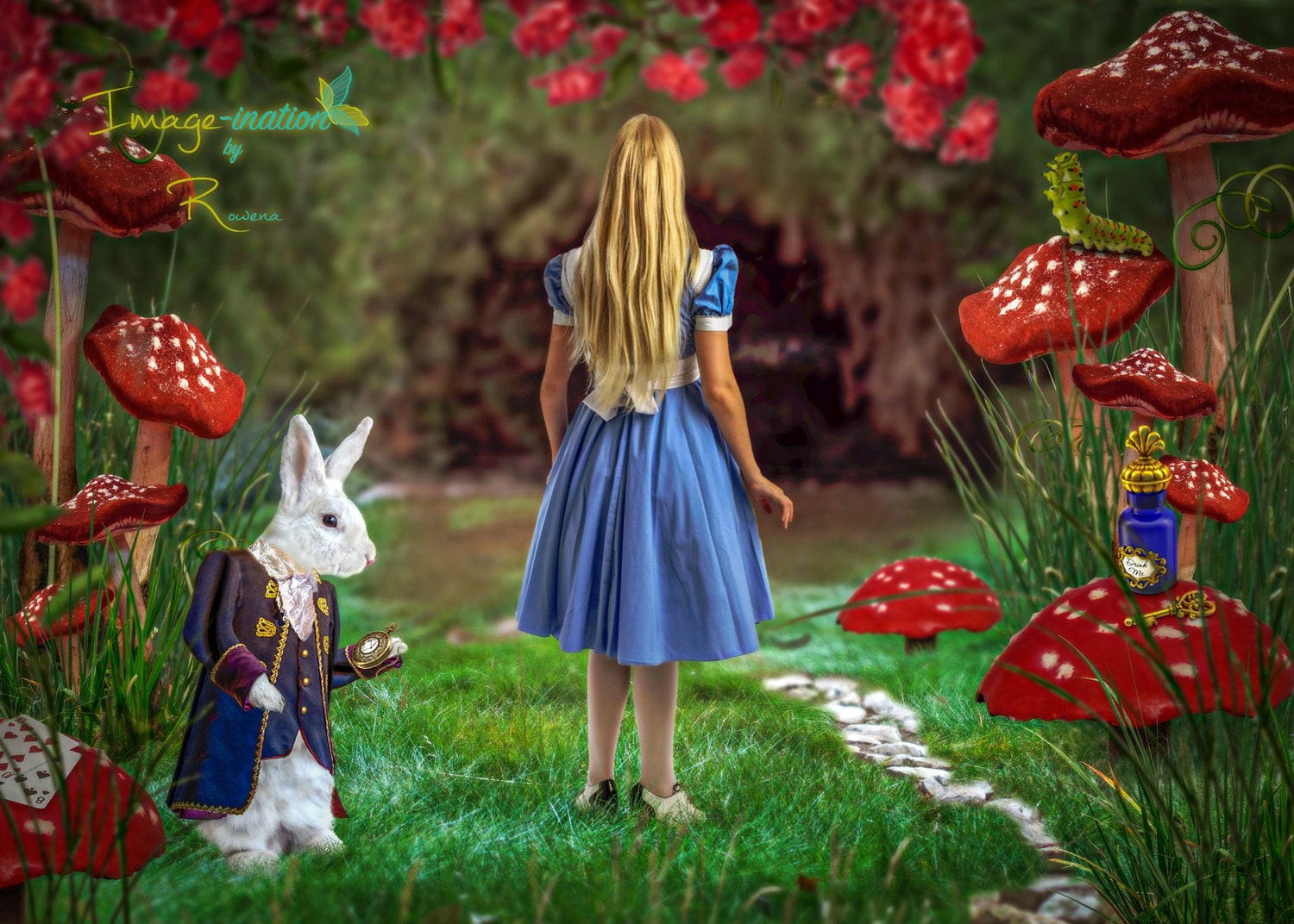 Алиса в стране чудес 10 глава. Алиса в стране чудес грибы. Alice in Wonderland backdrop. Martie Rabbit Wonderland Tea Party. Alice Wonderland background.