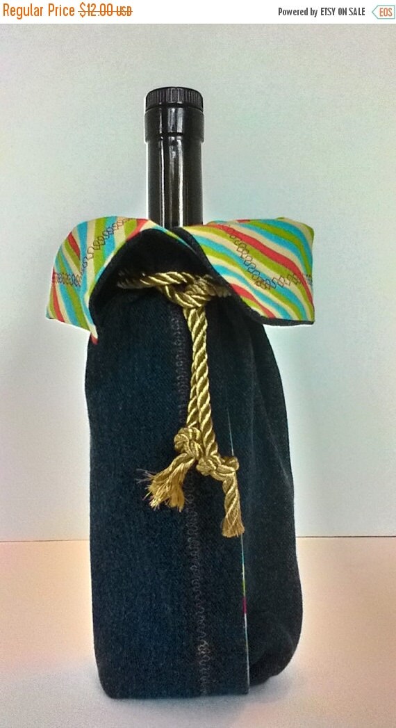 ready2ship sale denim wine bottle jacket by sunflowersbydesign ready2ship sale denim wine bottle jacket by sunflowersbydesign