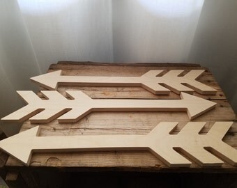Set of 3, Wooden Arrow, Rustic Wooden Arrow, Arrow Wall Art, Native American Home Decor, Tribal Decor, Arrow Art, Rustic Home Decor