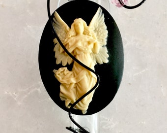 Angel Memorial Vase Window Vase with Suction Rooter vase OOAK