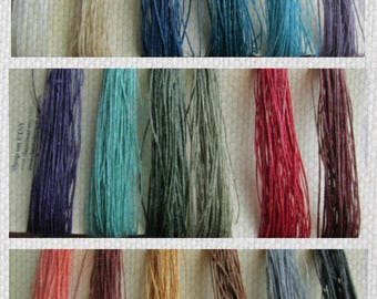 TWO PLY Pick FIVE Waxed Irish Linen, Five 5 Yard or Five 10 Yard Cuts Two Ply, Linen Thread, Linen cord, Waxed Linen, 2 ply, Waxed Linen