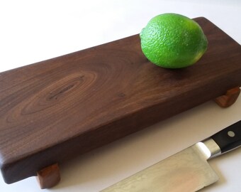 Knotty and Nice BLACK WALNUT small SUSHI Serving board/Bar board