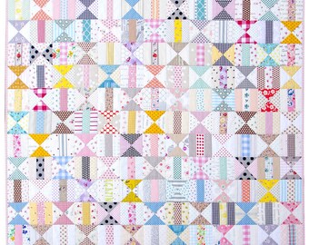 Modern Patchwork Quilt - Two Block Quilt