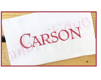 Carson Engraved Monogram Font - 1", 1.5", 2", 2.5", 3", 4", 5" - BX Files included- Instant Download Machine embroidery design