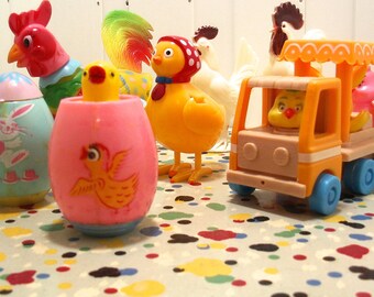 Vintage Plastic Easter Toys