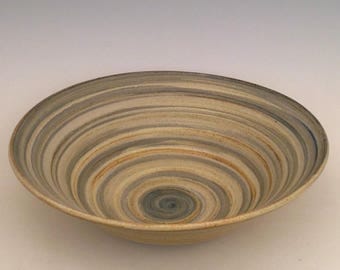 Very large stoneware salad bowl