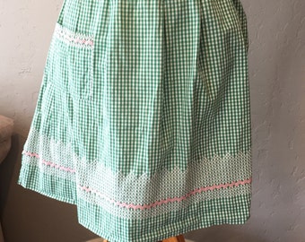 Green gingham dress | Etsy