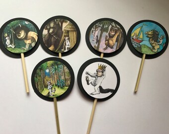 Where the Wild Things Are | Max Birthday Party Cupcake Toppers Picks - 24