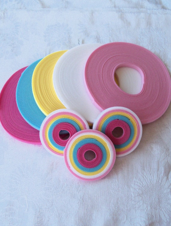 5 Yard Spring Pack of Genuine Ultra Thin Doll Clothes Velcro® / Extra Thin Velcro®
