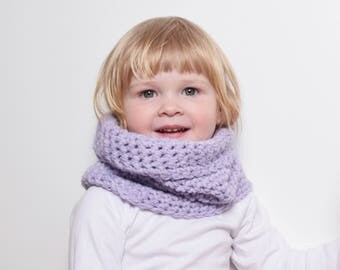 Chunky Cowl Snood for Toddler, Crochet Cowl Scarf, Infinity Scarf, Chunky Scarf, Unisex Kids Accessories, Kids Neck Warmer, Neckwarmer