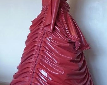 Latex Dress, Latex Steampunk Victorian Ball Gown