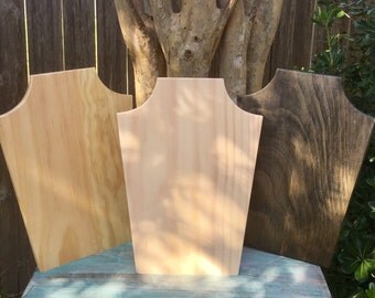 Wood Necklace Bust - Vendor Jewelry Displays - Craft Show Display - Necklace Easel - Necklace Organizer - Boutique Jewelry Display