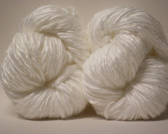 Thick and Thin Slub Yarn tTs(tm) Handspun bulky Sparkly Nylon