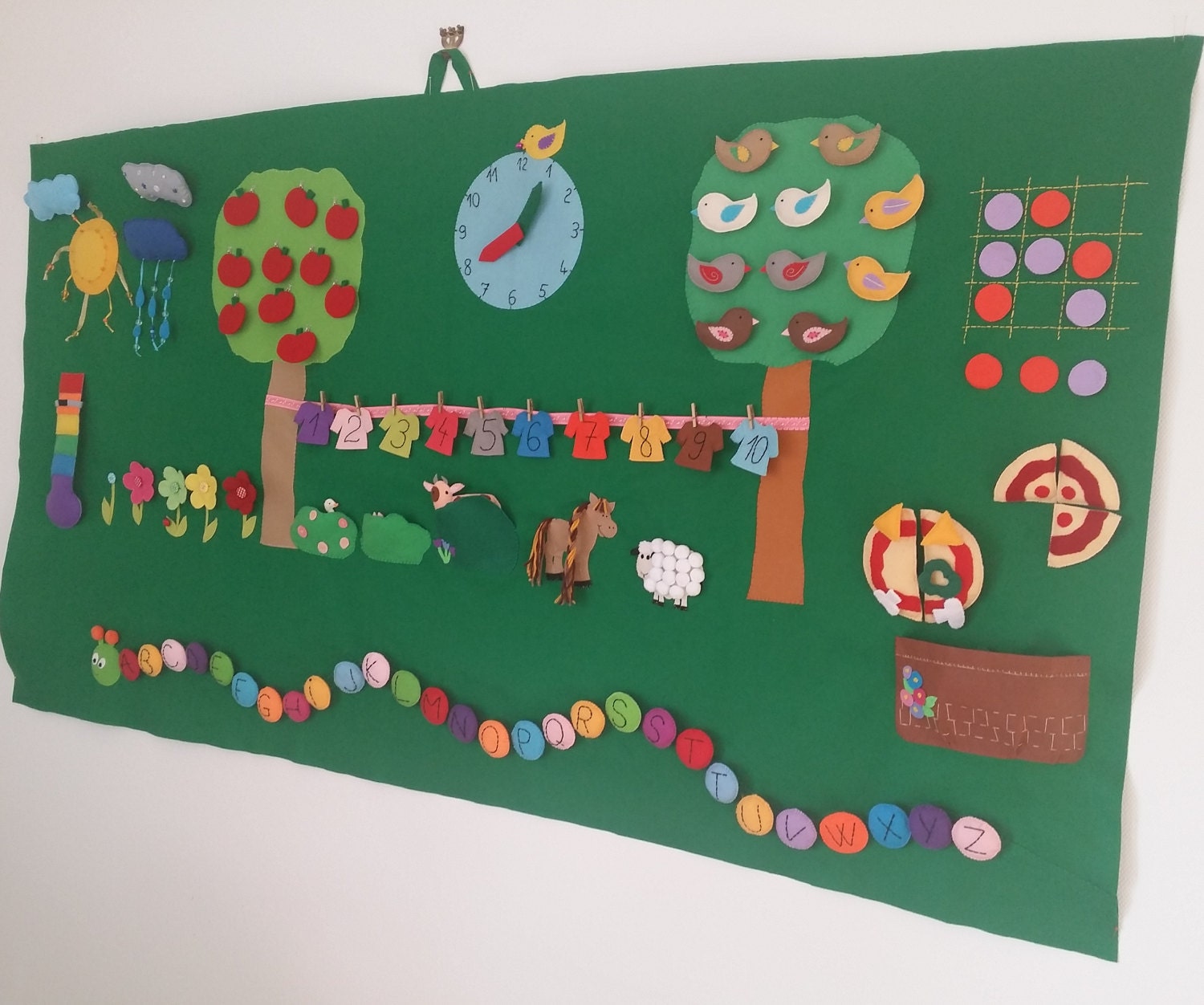 Giant Montessori Wall Board Activity Homeschool Decor