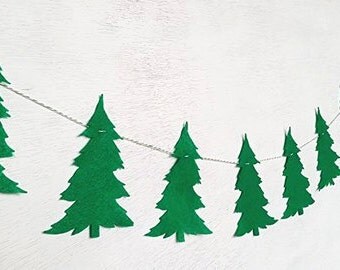 Felt Christmas Tree Banner Garland