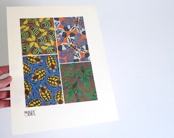 Vintage Seguy Bookplate Print 8.5 x 11"