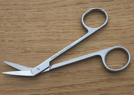 Scissors for Hardanger Embroidery - angled for cutting ...