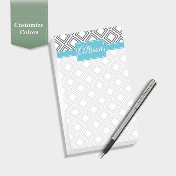 Diamond Note Pad, Custom Notepad, Personalized Notepad Il_570xn