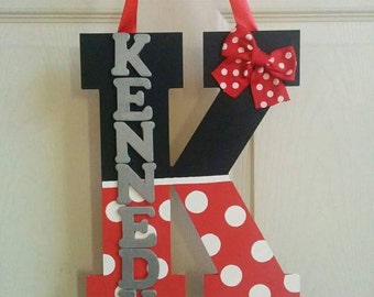 Personalized Monogrammed Large Wooden Letters