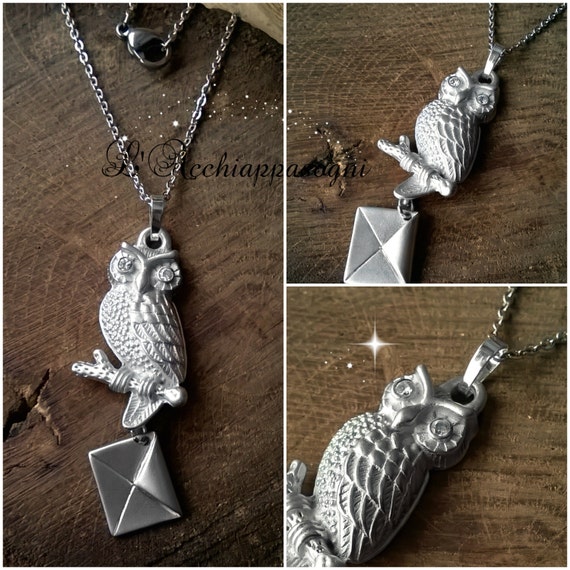 Harry Potter INSPIRED Jewelry Hedwig Necklace Snowy Owl
