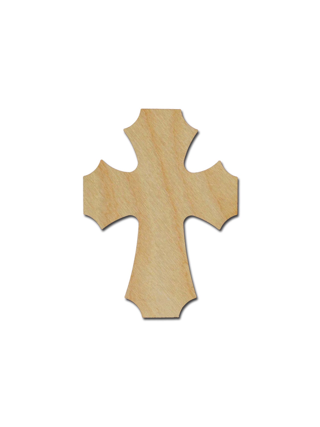 Wood Cross Unfinished Wooden Craft Crosses Cut Out Stainable